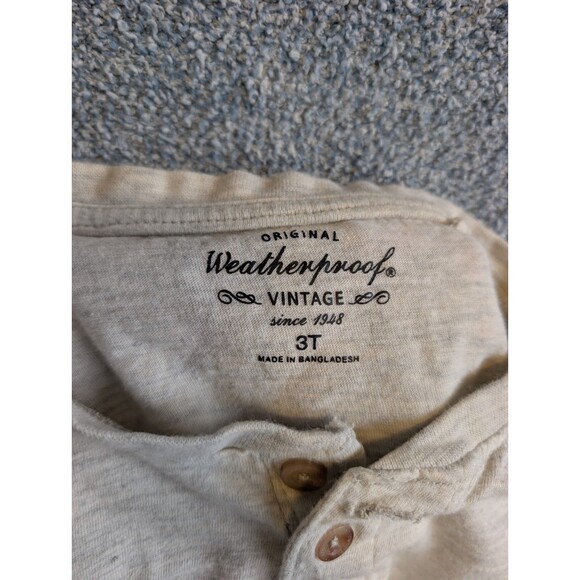 Weatherproof Vintage Boys Size 3T Cotton Beige Khaki Long Sleeve Jogger Outfit - Picture 7 of 9